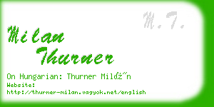 milan thurner business card